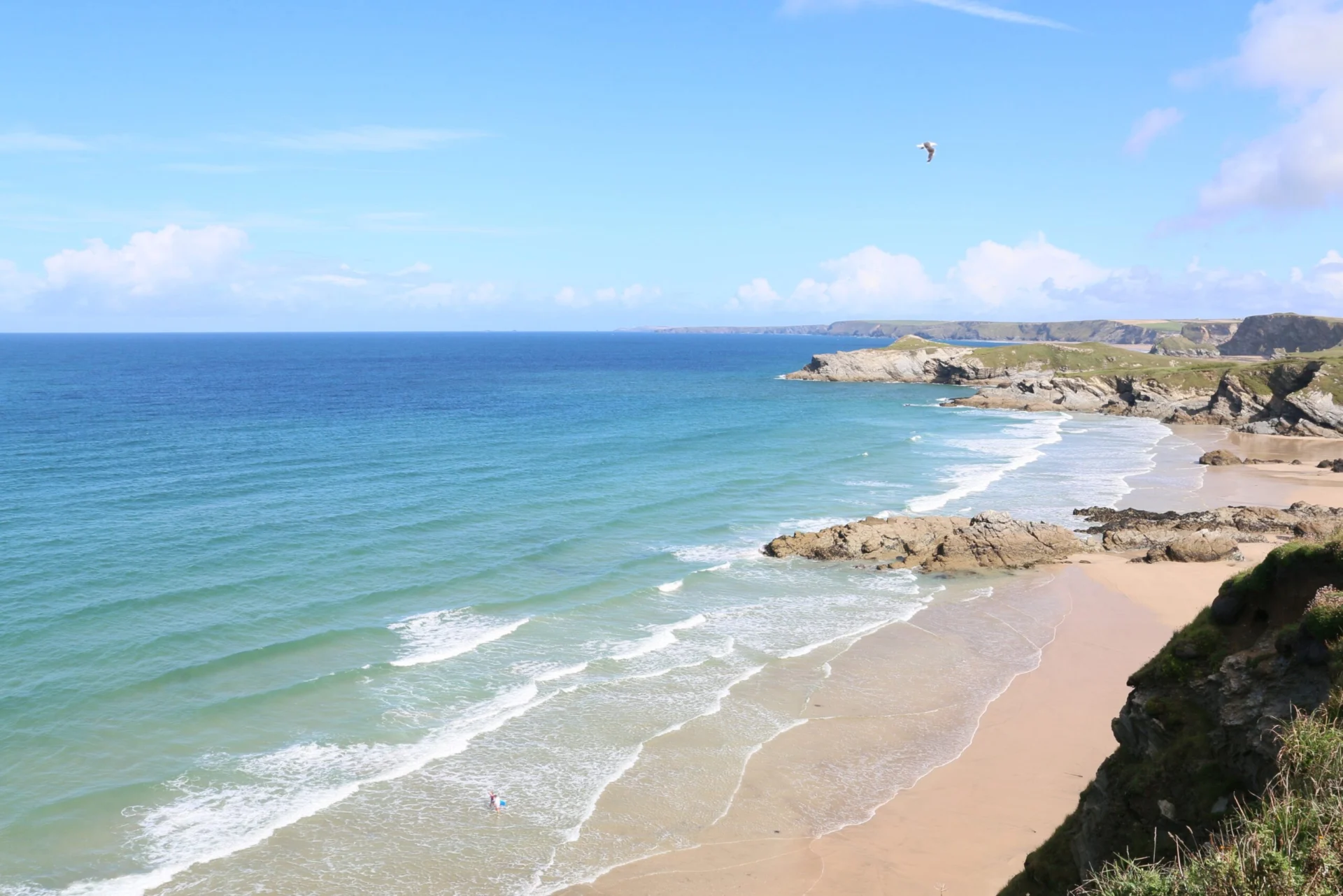 Newquay town beach