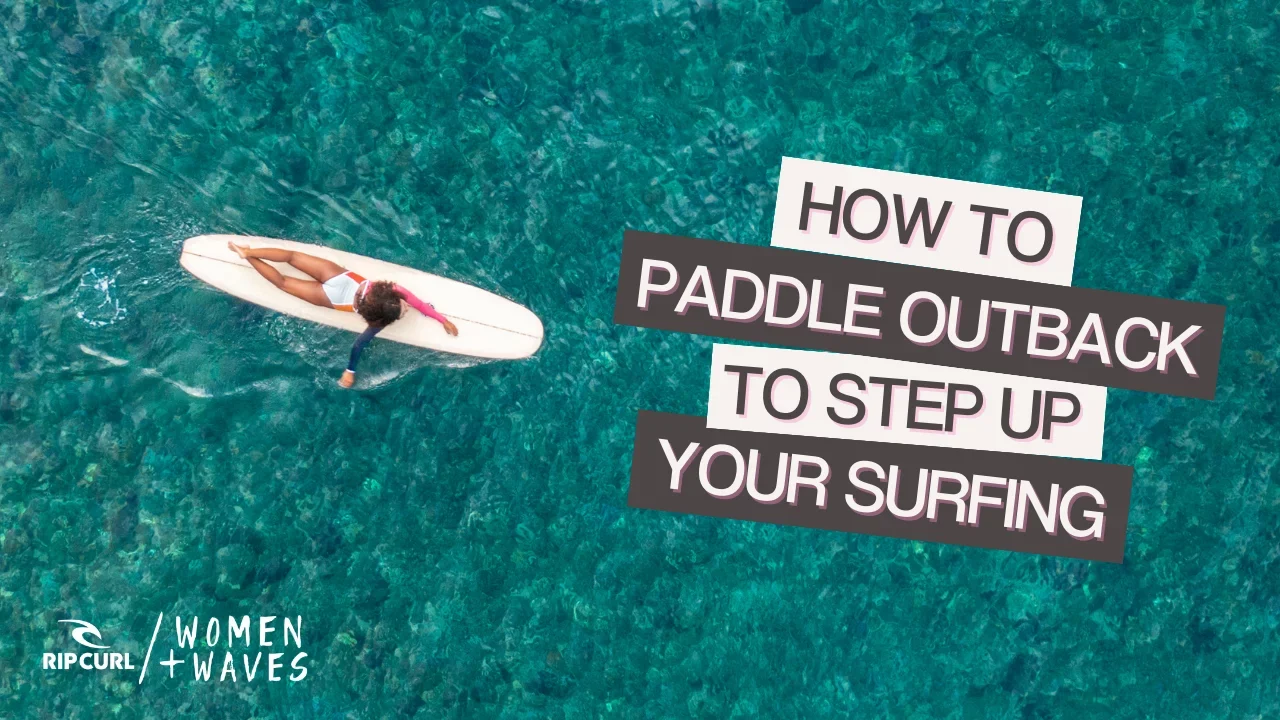 paddle out on a surfboard
