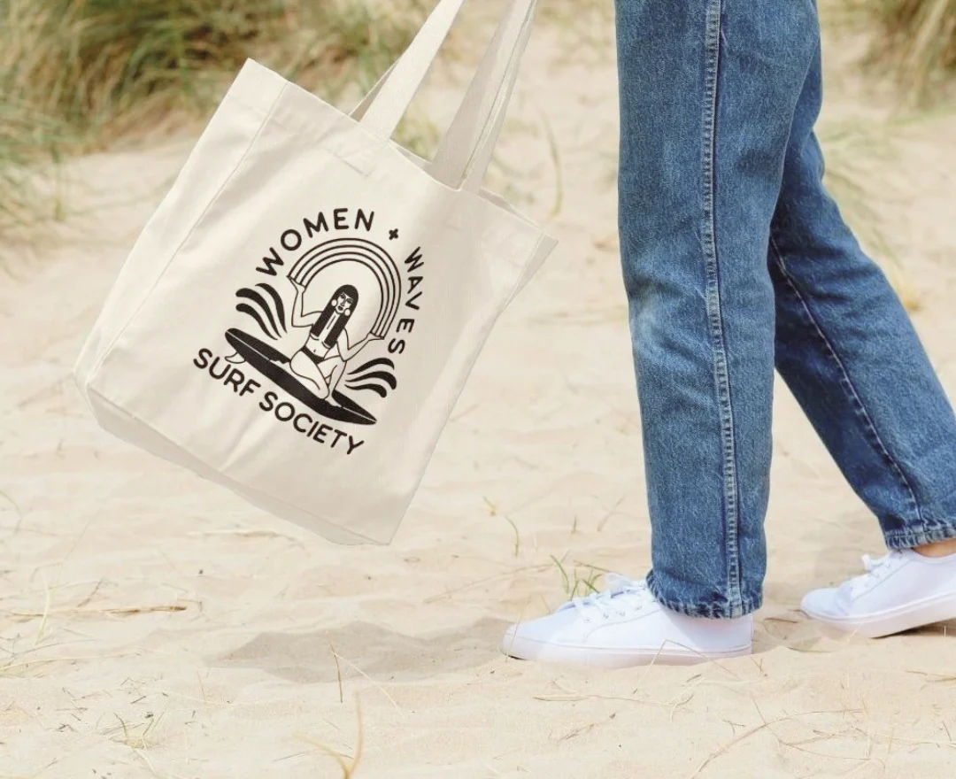 Women+Waves Tote Bag