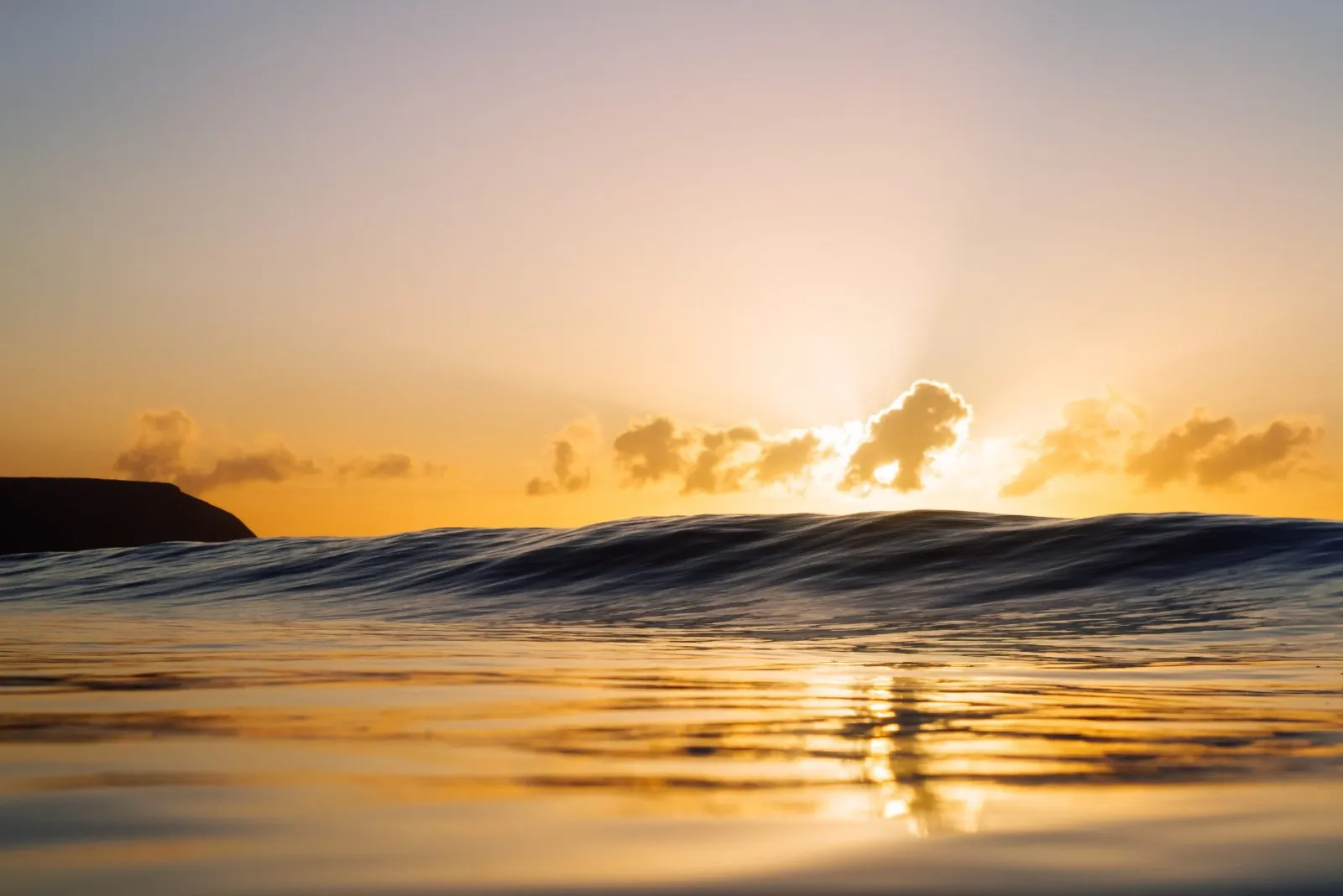 Cornwall surf sunset