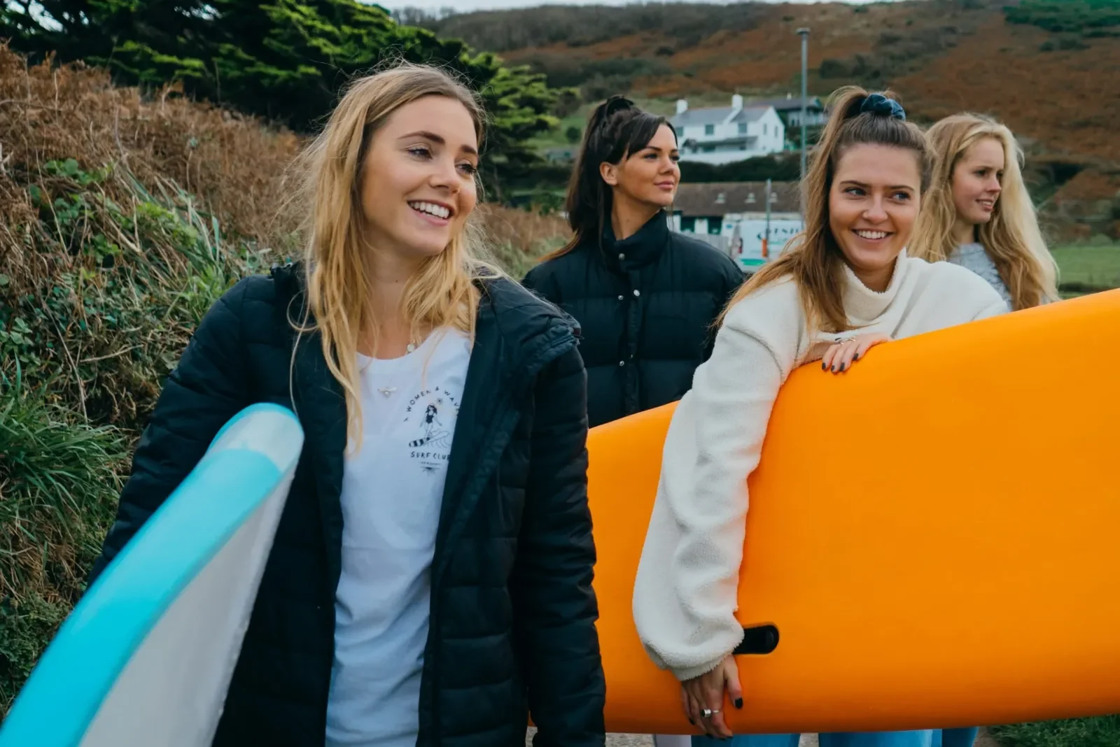 Female surfers