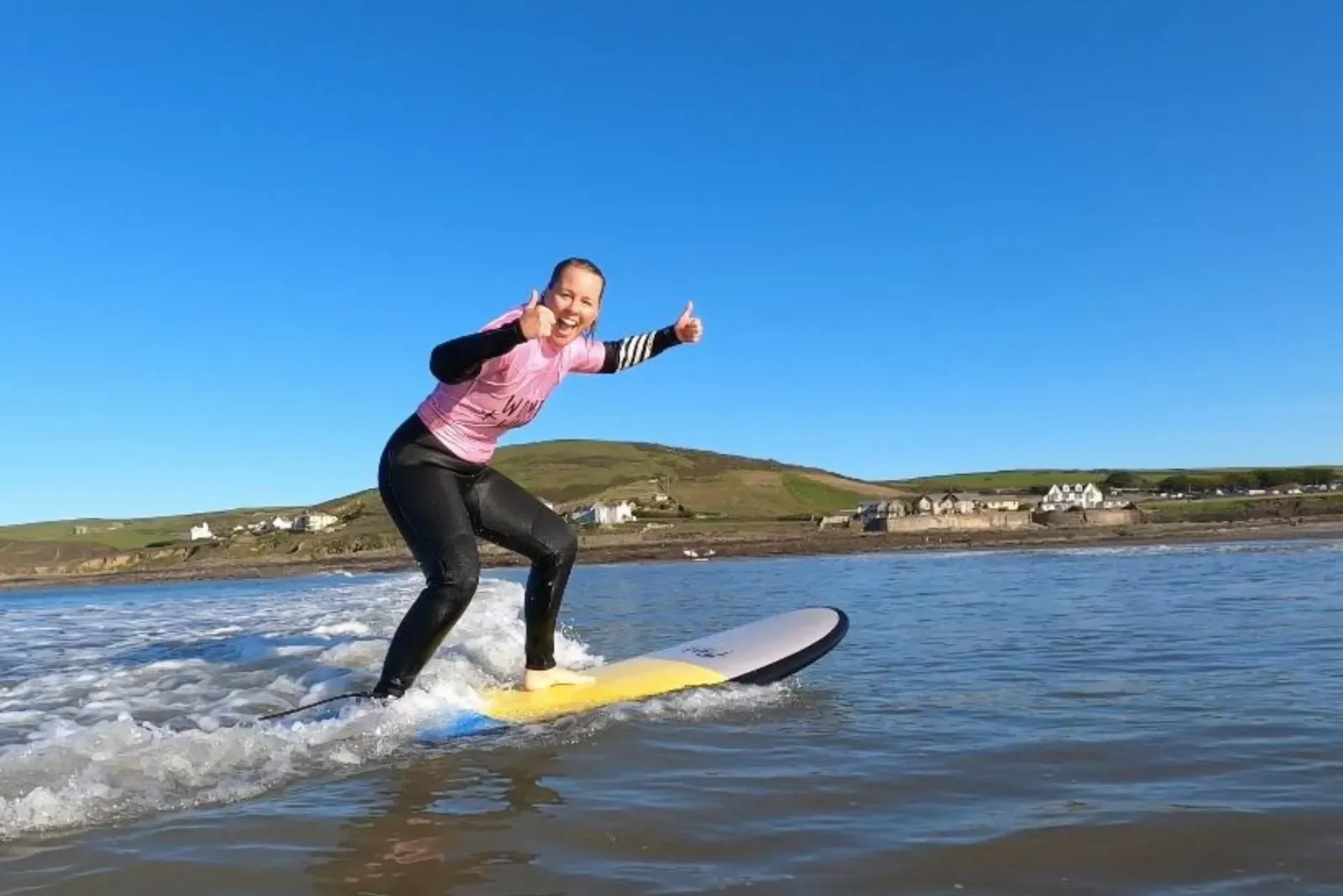 Croyde female surfer