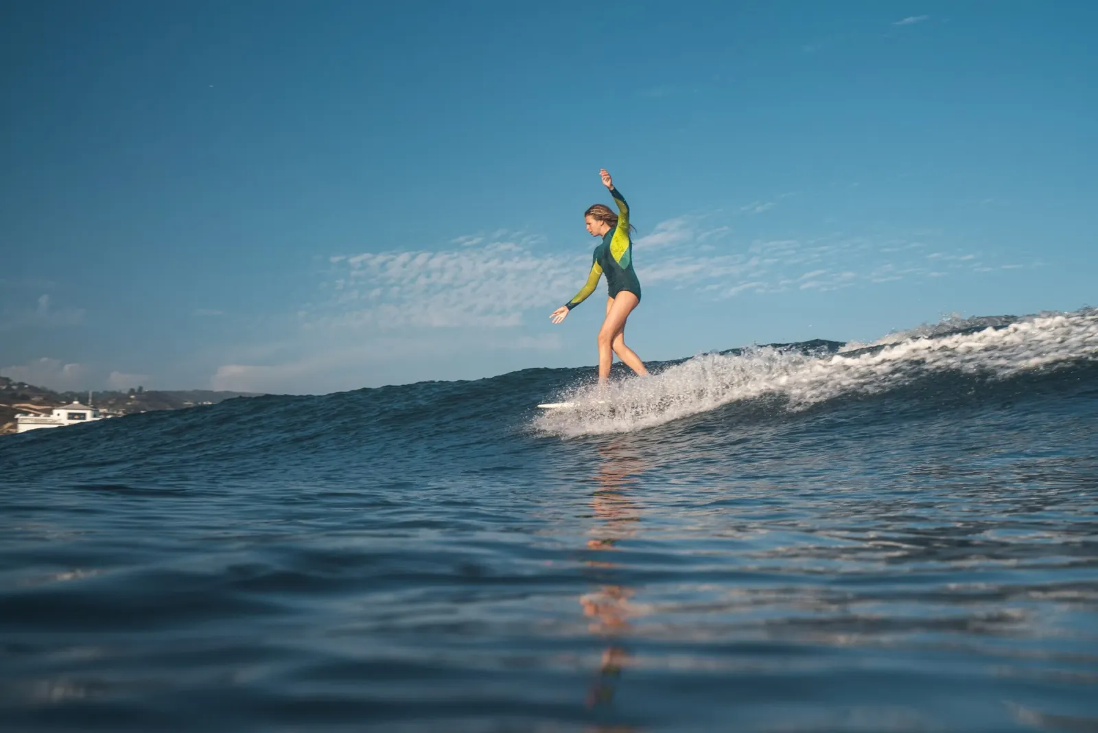Morocco lady surfing