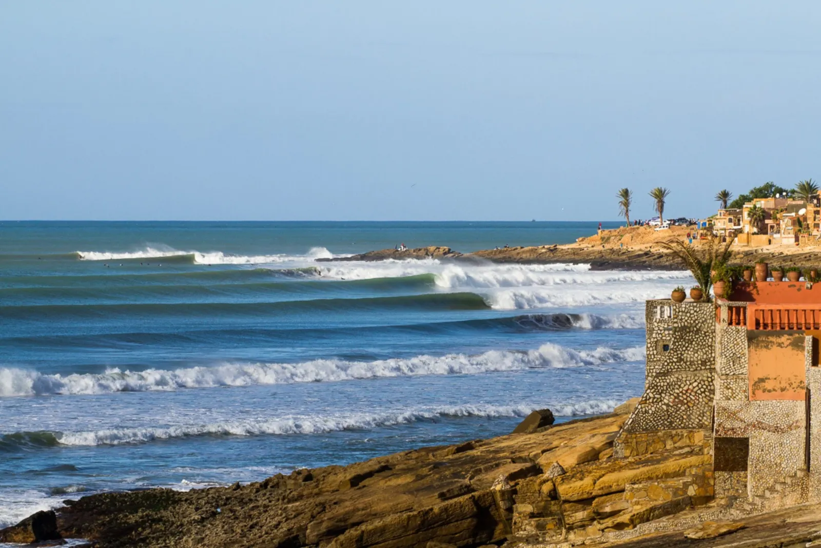 Morocco point break waves