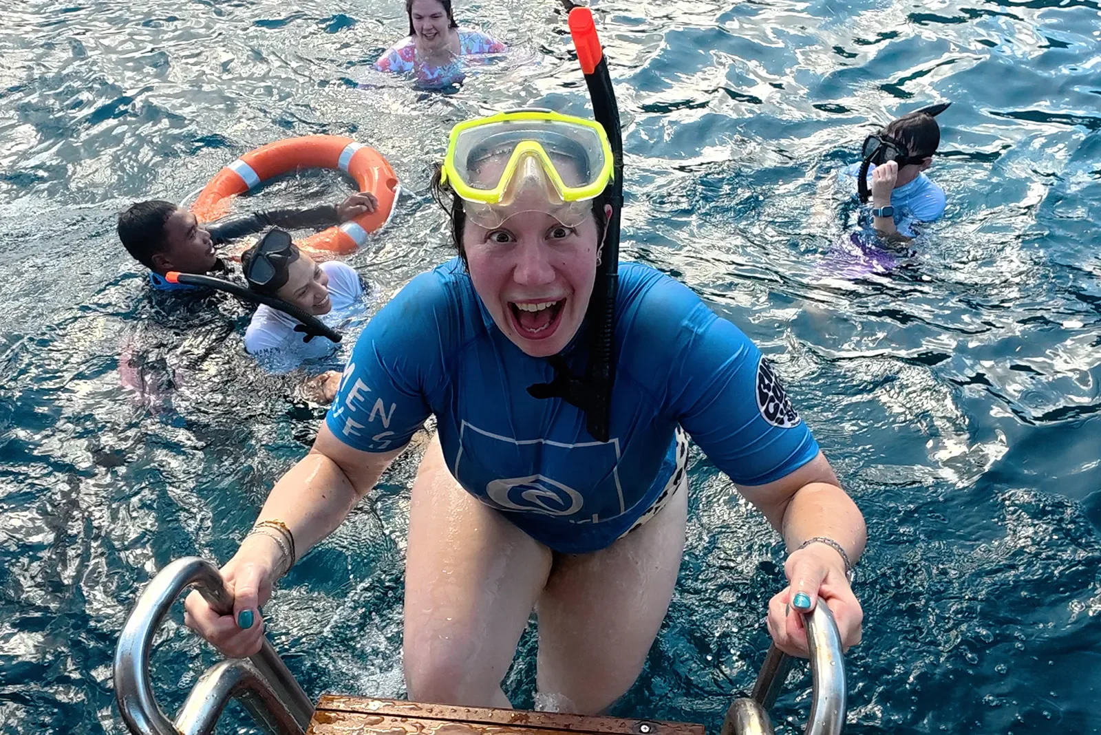 Ladies snorkelling