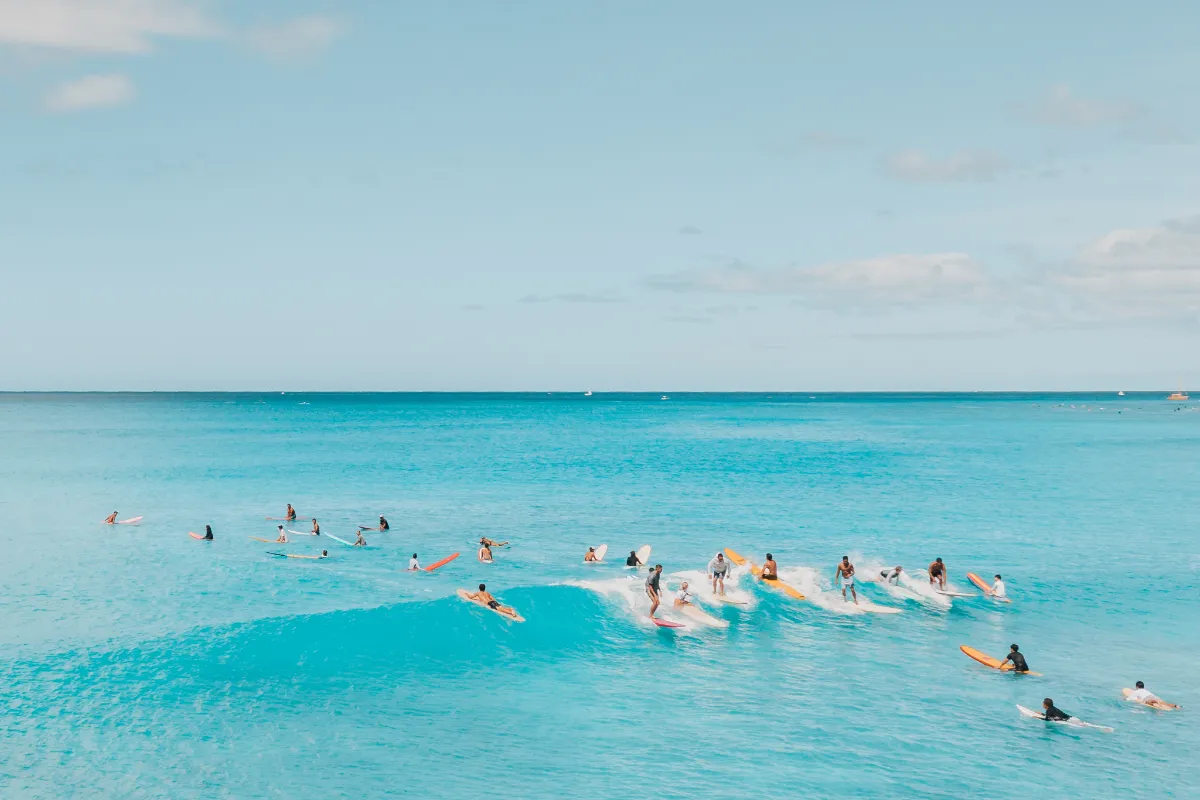 Crowded waves