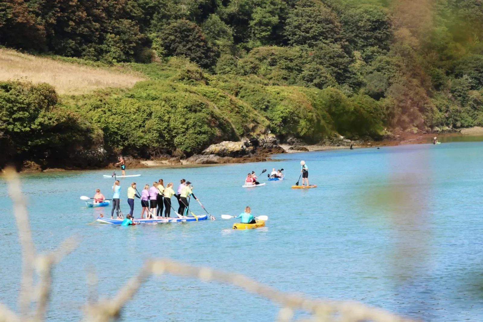 Water Women Weekend paddleboarding on the estuary