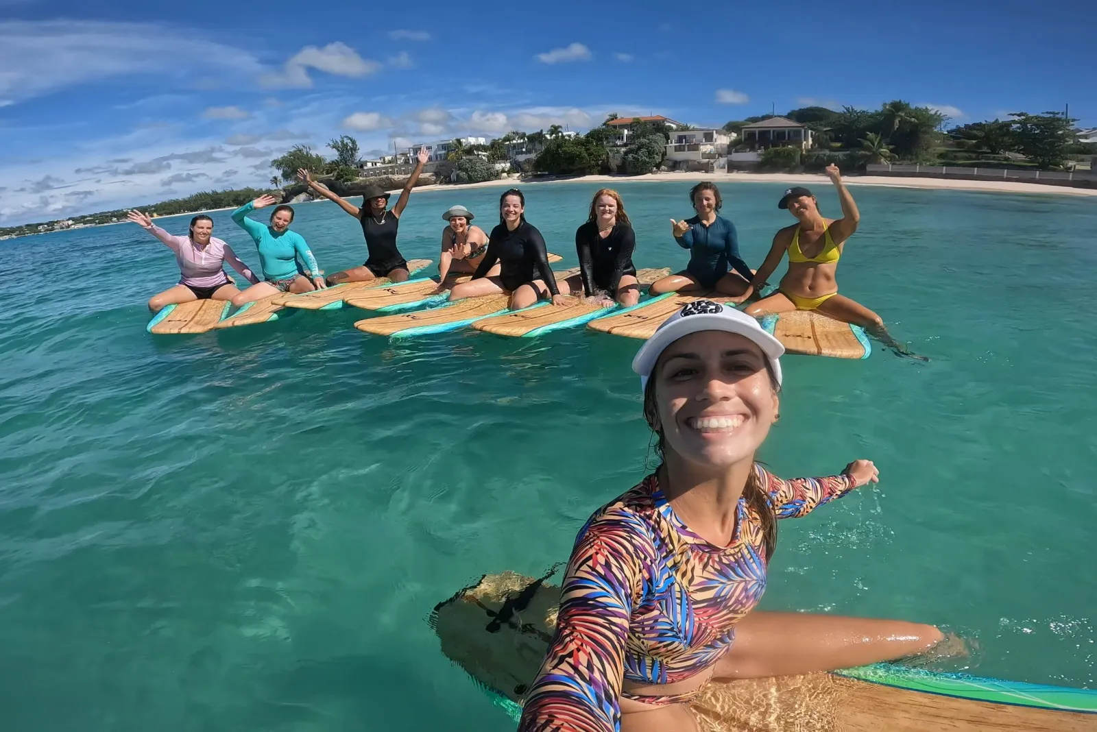 Barbados surf girls