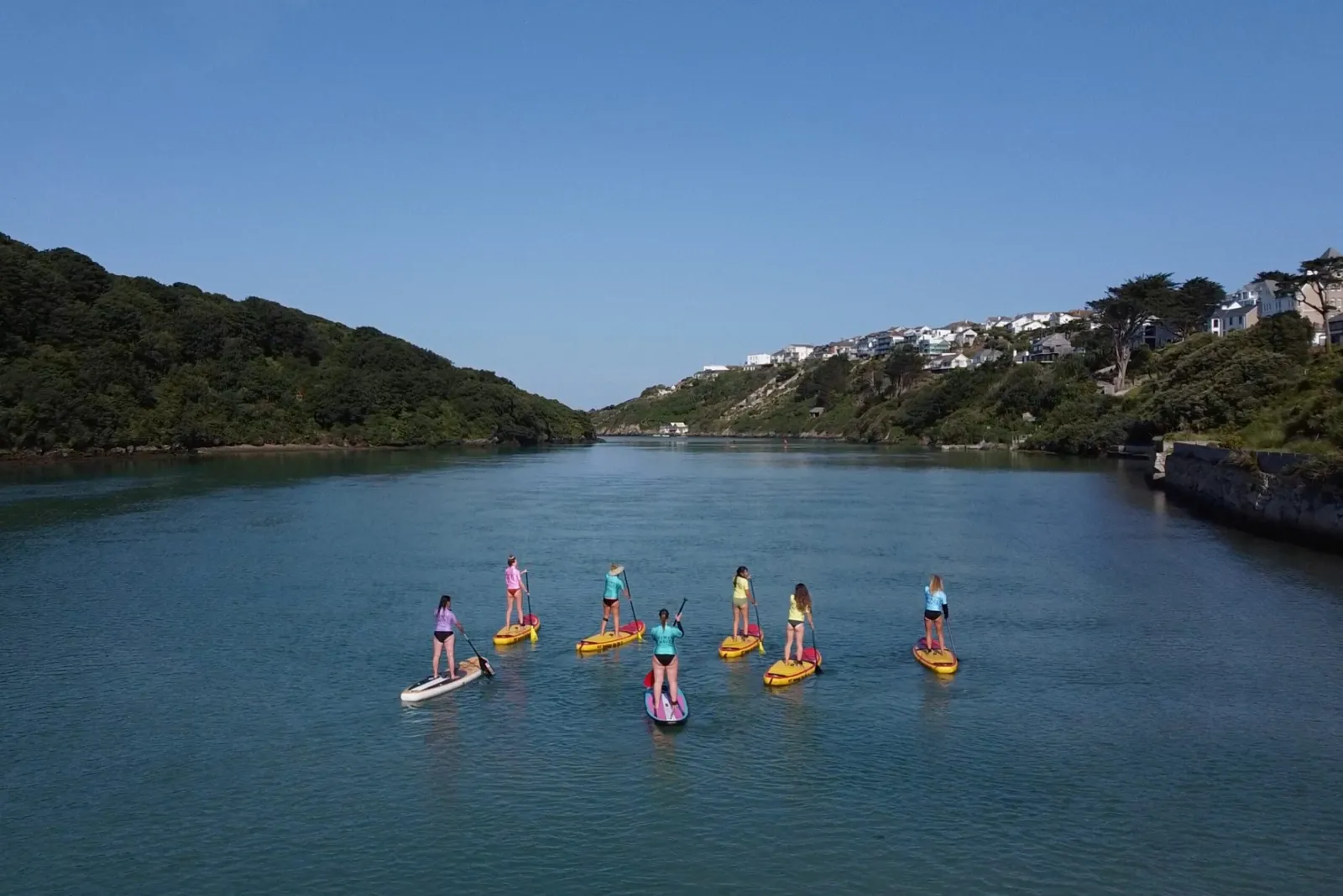 Paddleboarding in the estuary